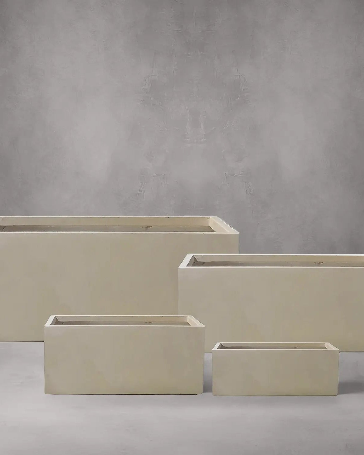 Fiber Clay Pot Rectangular - (DW158110) - Acacia Garden Center