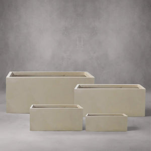 Fiber Clay Pot Rectangular - (DW158110) - Acacia Garden Center