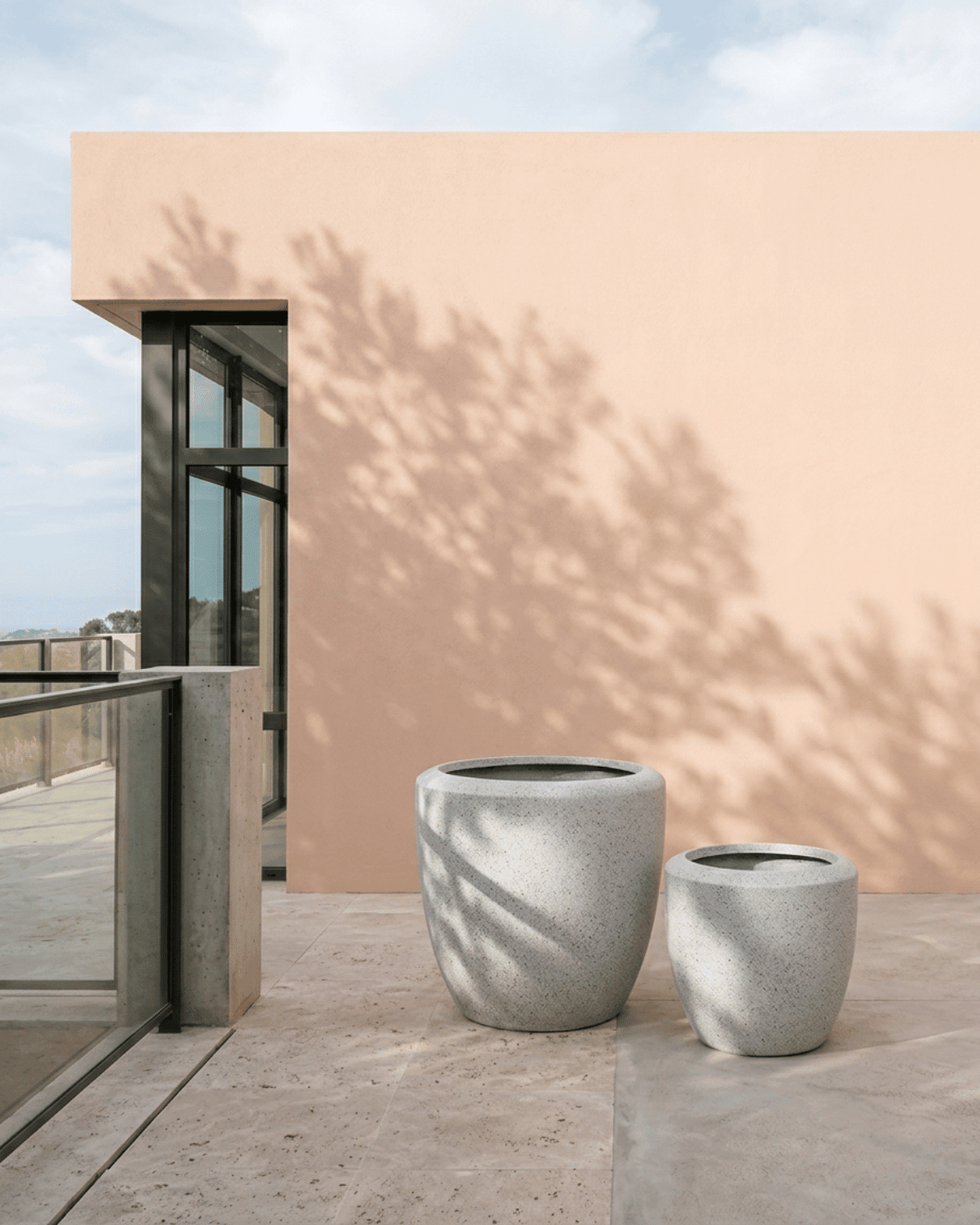 Fiber Clay Pot Rough Texture - DW158136 - Acacia Garden Center