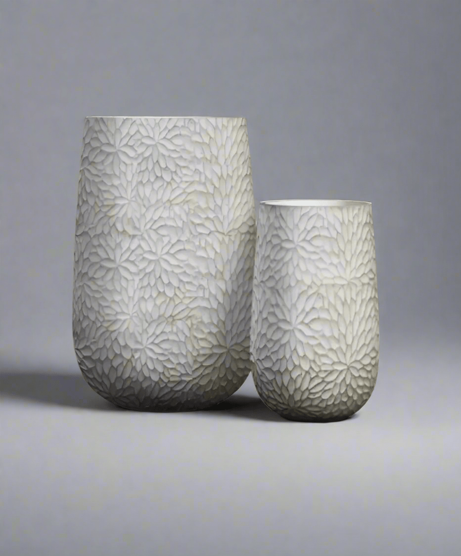 Fiber Clay Pots YC - 0212A, Beige Ronglin - Acacia Garden Center