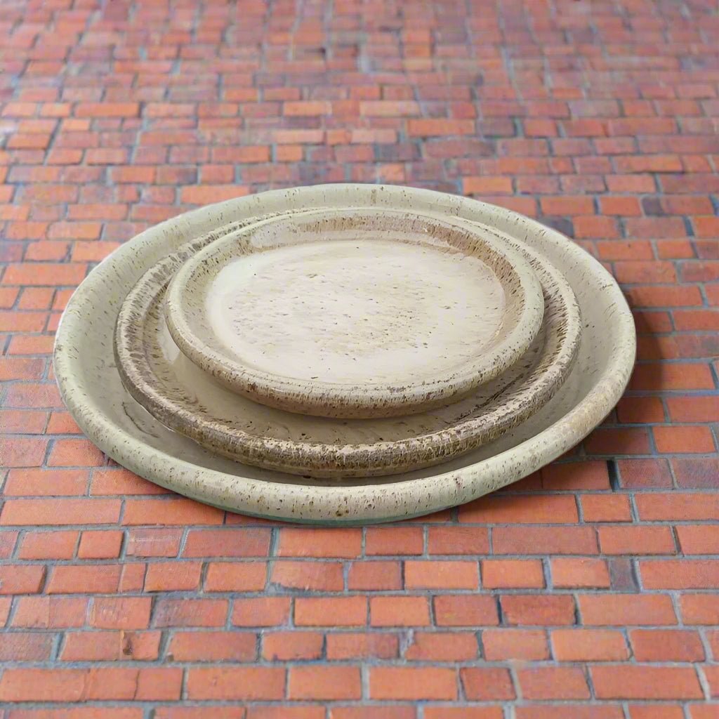Fiber Clay Round Saucer - Acacia Garden Center
