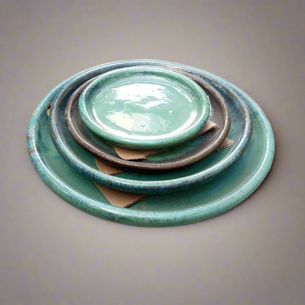 Fiber Clay Round Saucer - Acacia Garden Center