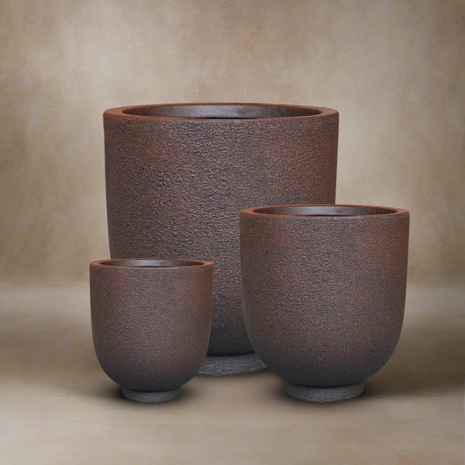 Fiberclay Pot Rough Texture | DW161208 - Acacia Garden Center