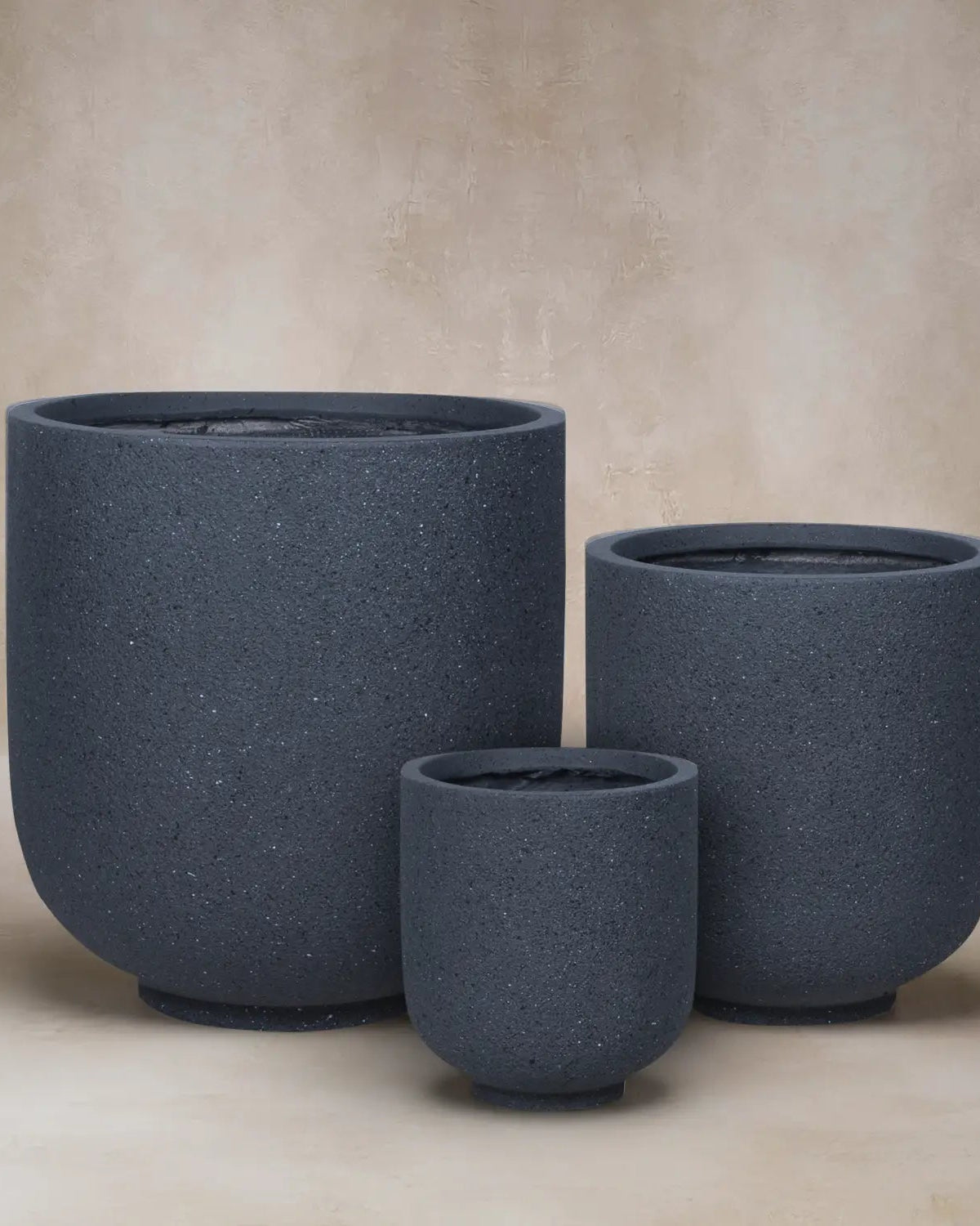 Fiberclay Pot Rough Texture | DW161208 - Acacia Garden Center