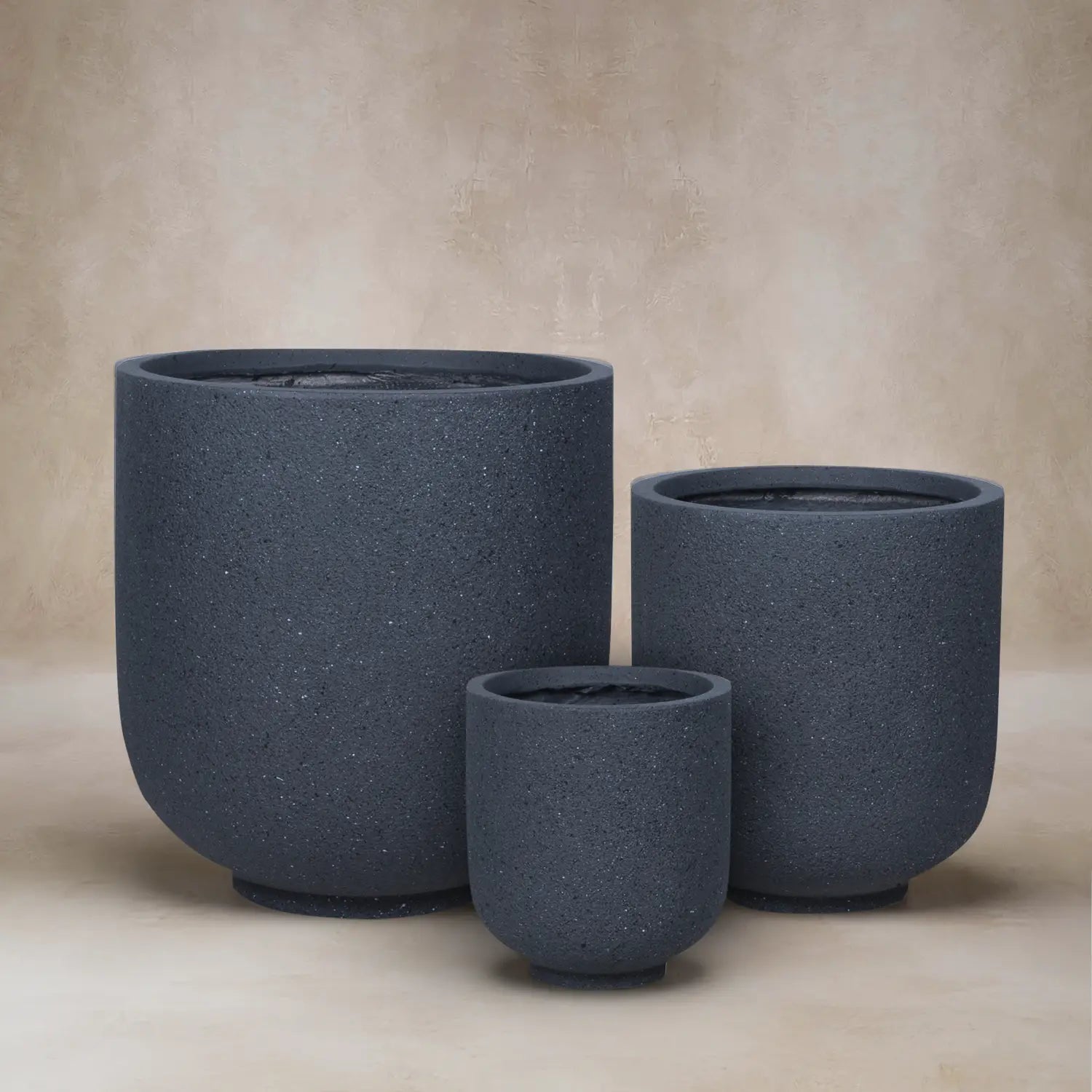 Fiberclay Pot Rough Texture | DW161208 - Acacia Garden Center