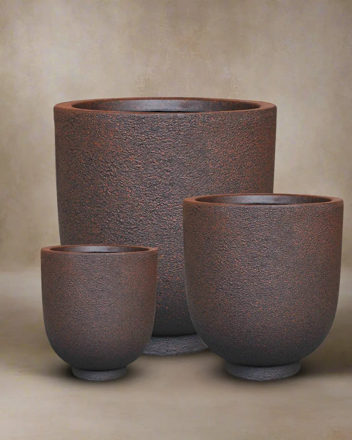 Fiberclay Pot Rough Texture | DW161208 - Acacia Garden Center