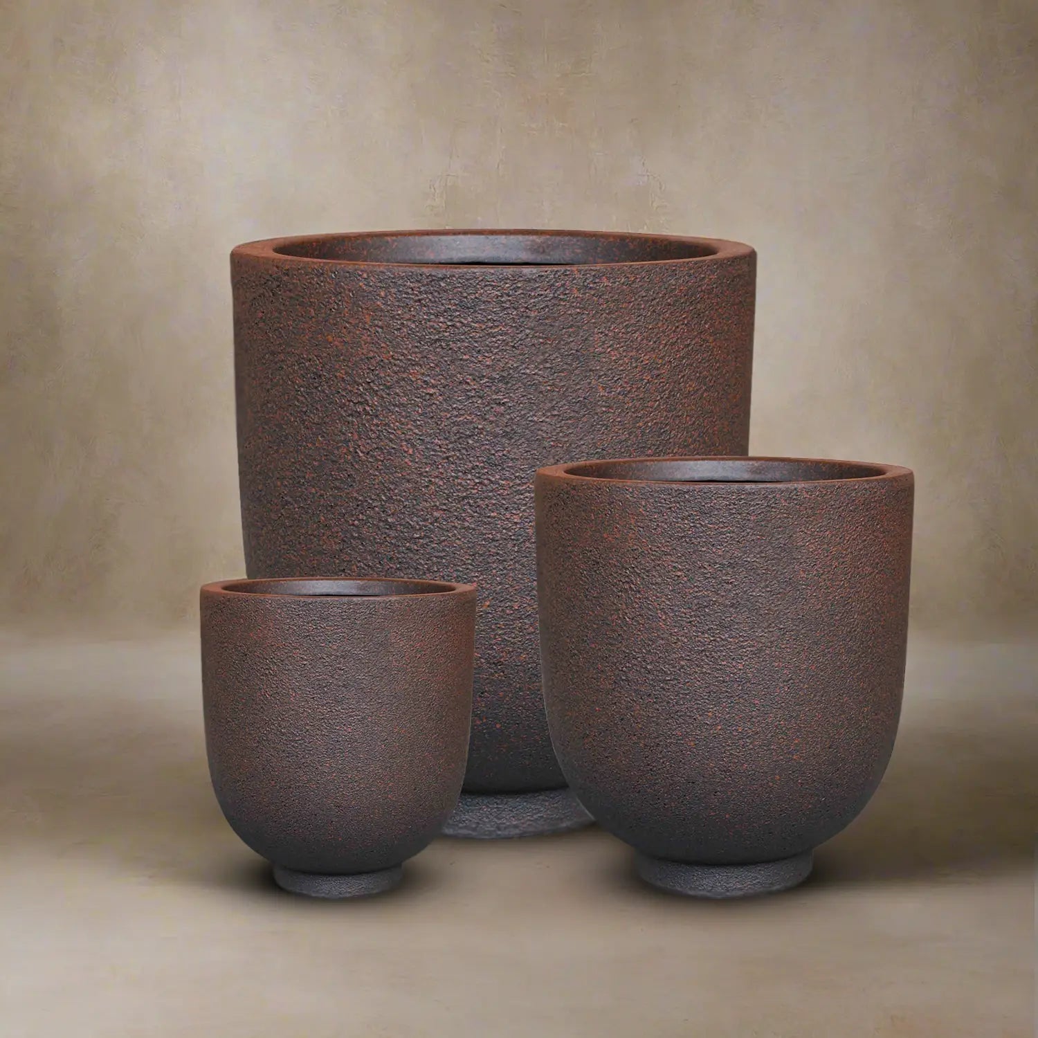 Fiberclay Pot Rough Texture | DW161208 - Acacia Garden Center