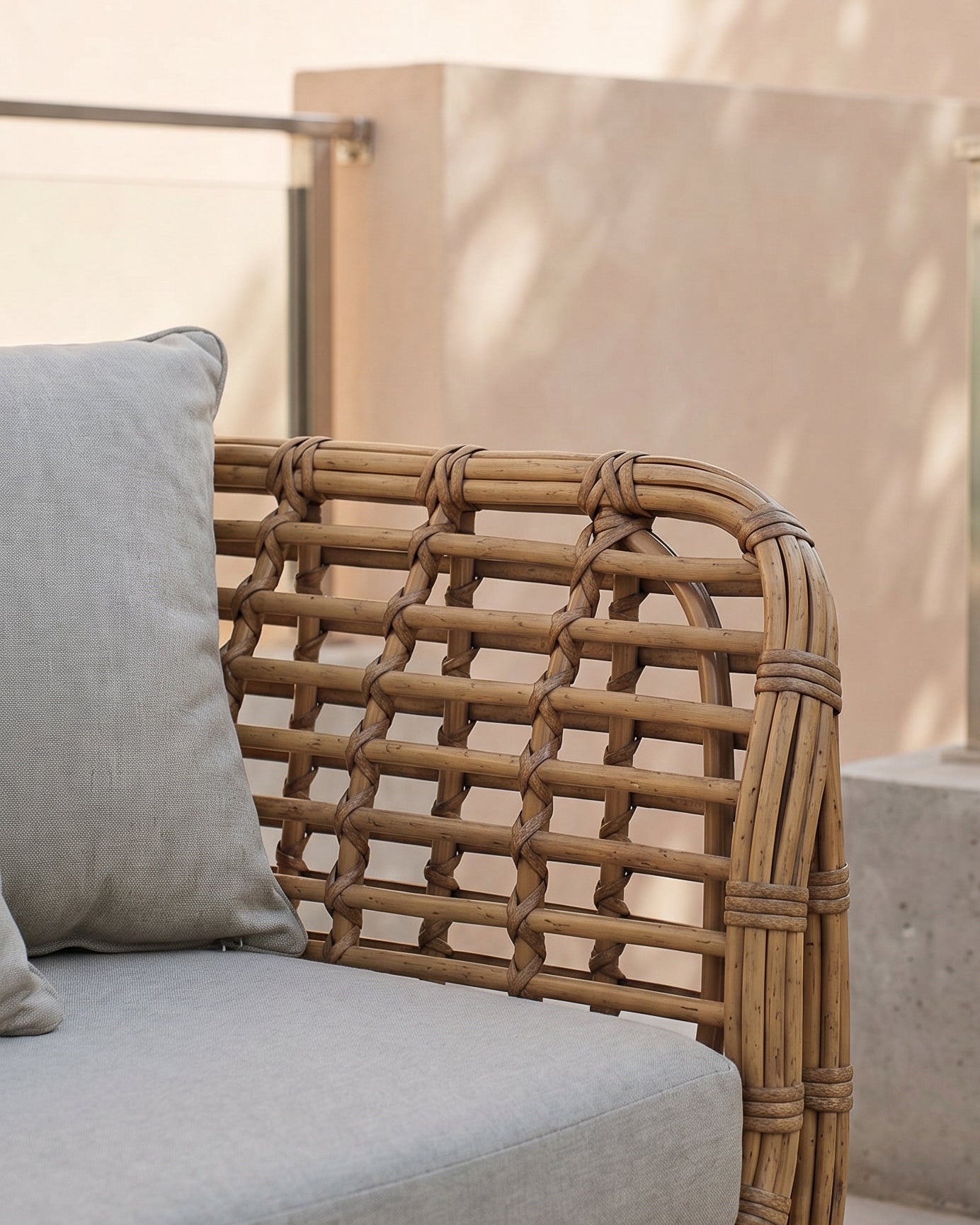 Grand Open Daybed | Poly Bamboo Wicker, 180 cm Wide - Acacia Garden Center