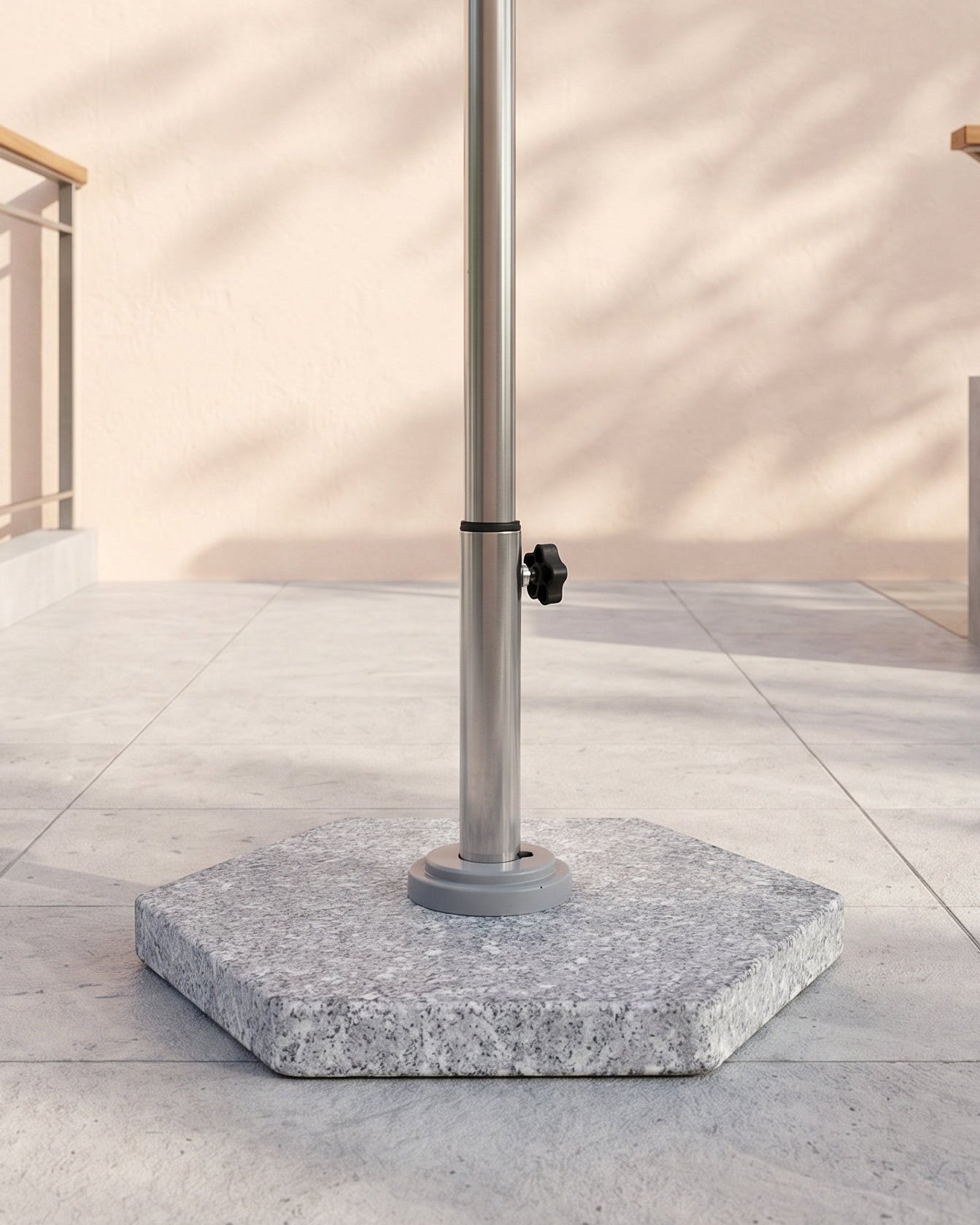 Granite Base Patio Garden Umbrella 290x250cm - Acacia Garden Center