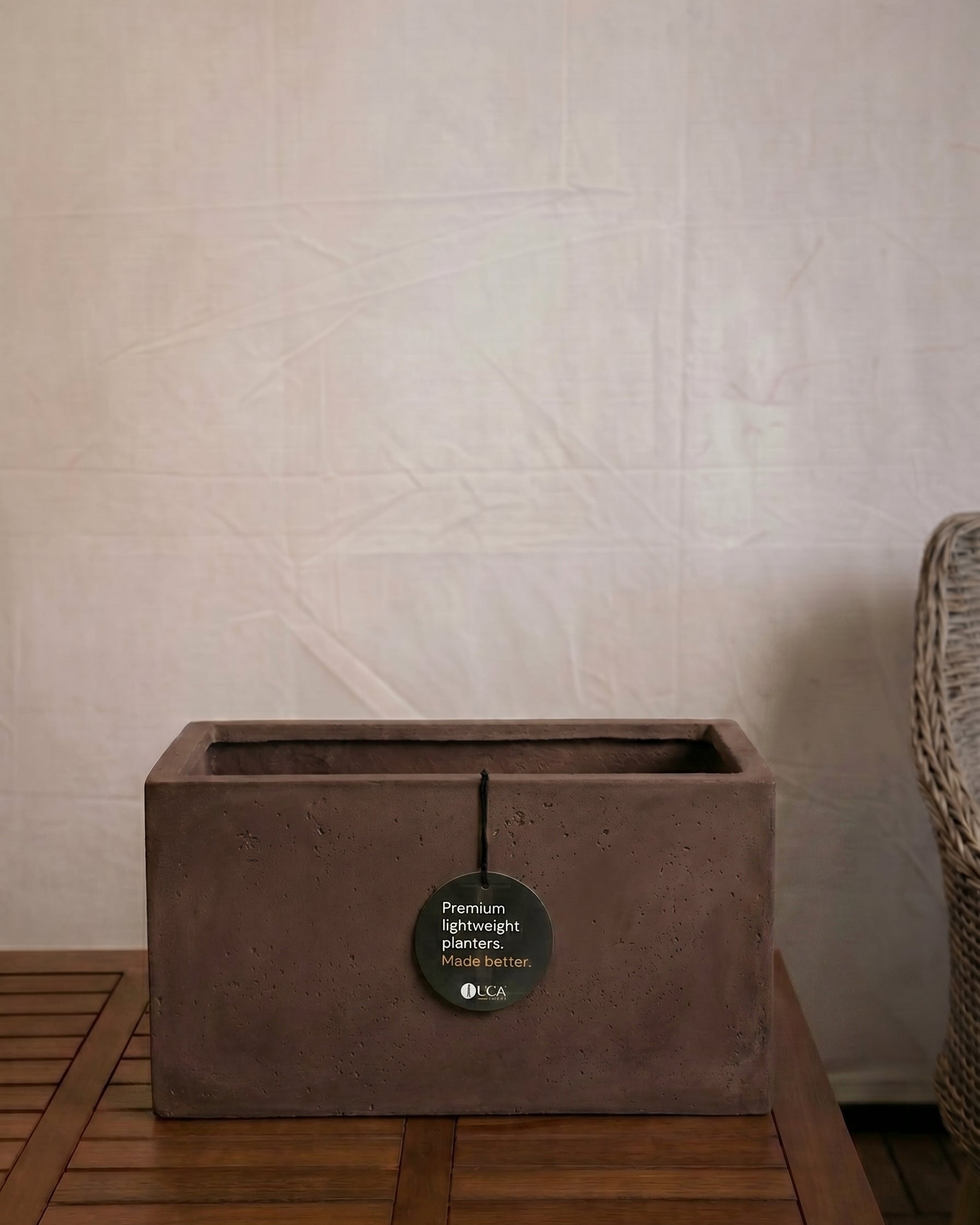 Grigio Box Planter | Rectangular Trough - Acacia Garden Center