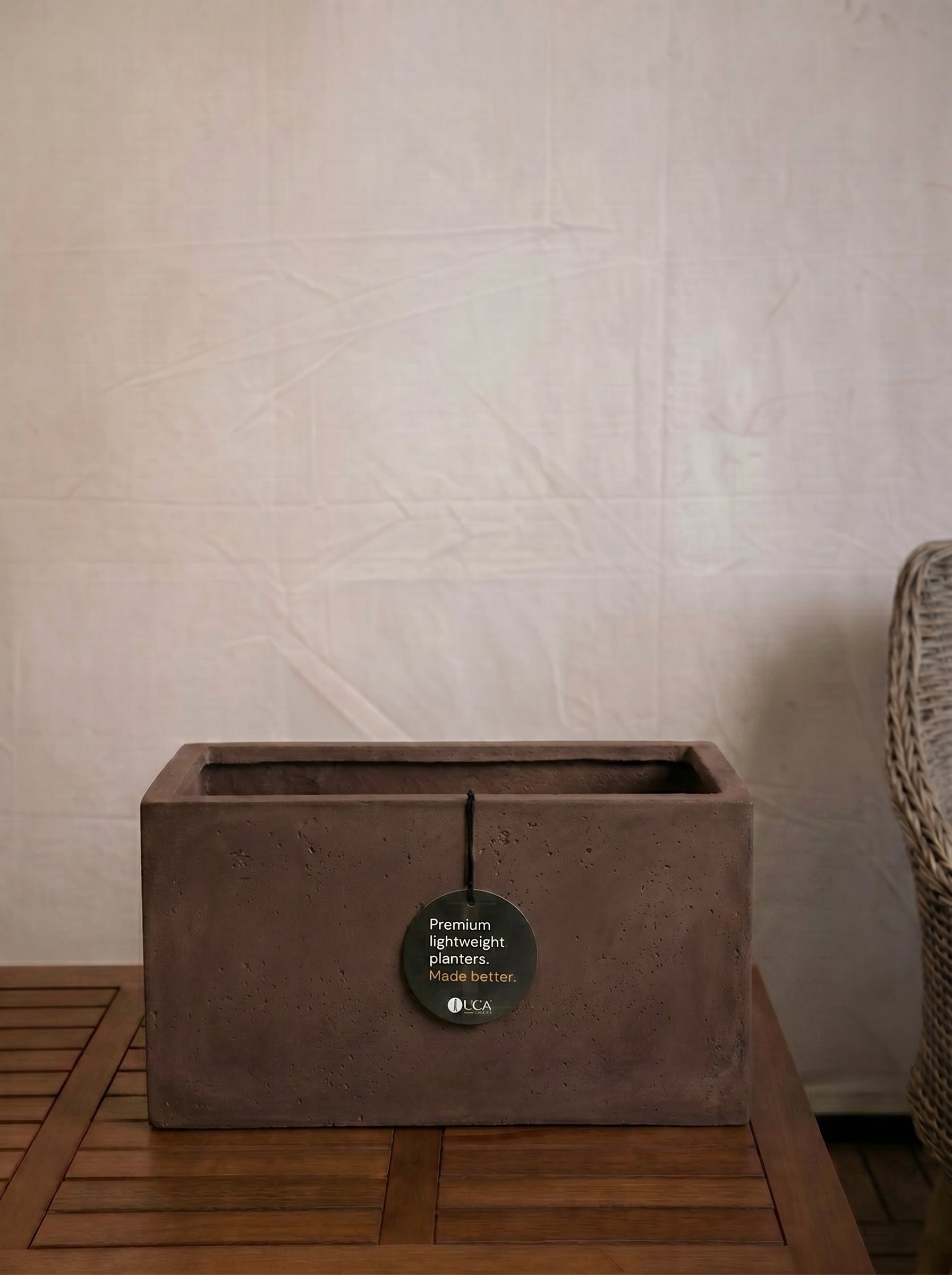Grigio Box Planter | Rectangular Trough - Acacia Garden Center
