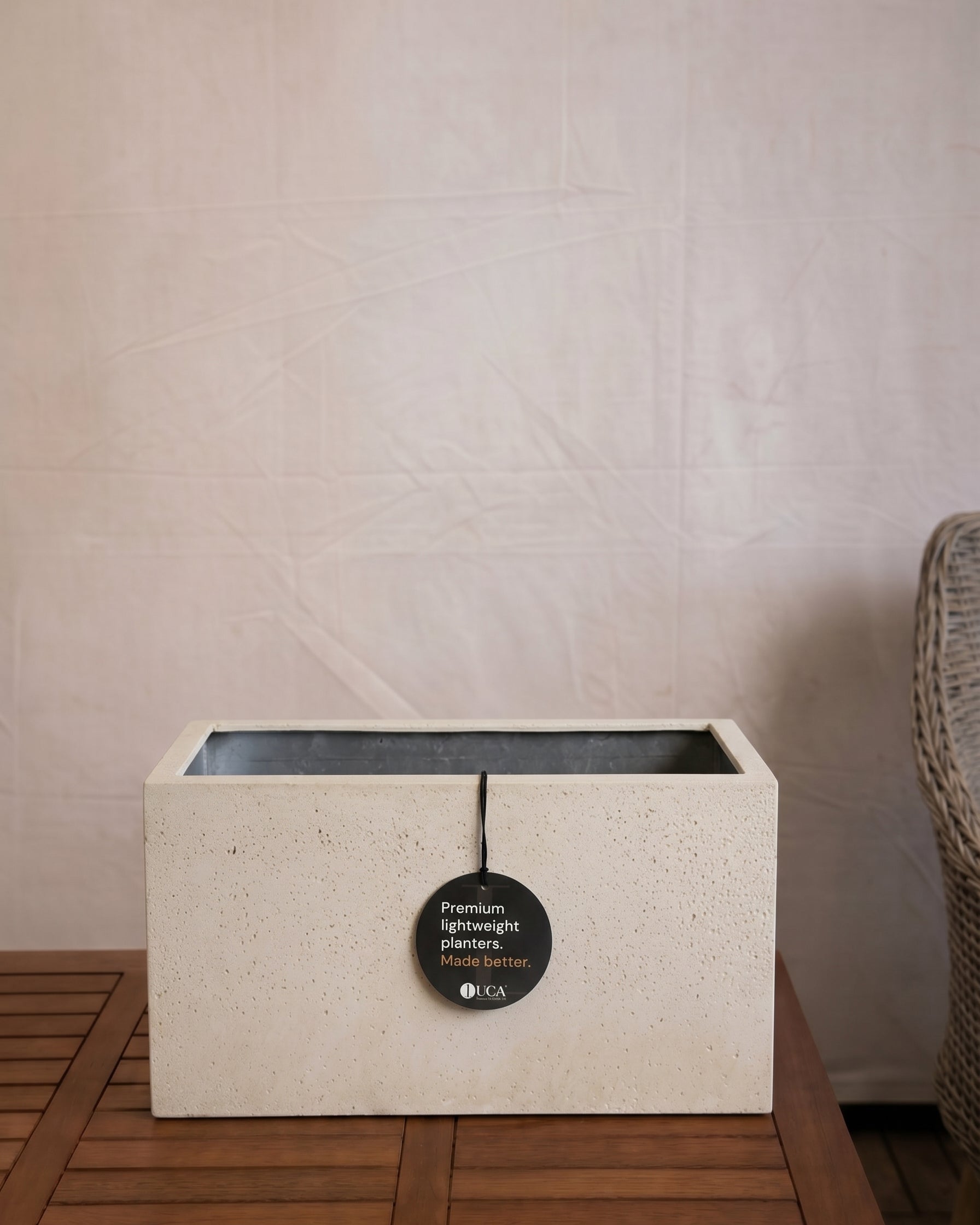 Grigio Box Planter | Rectangular Trough - Acacia Garden Center