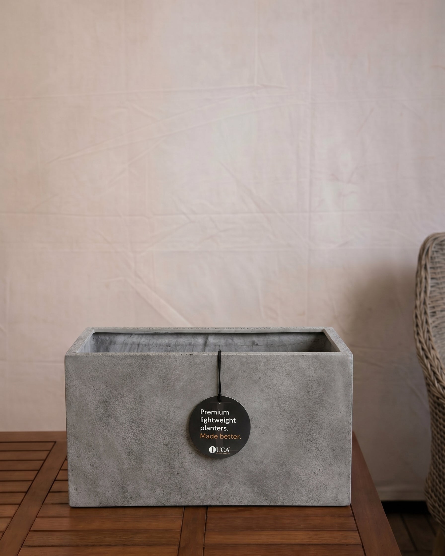Grigio Box Planter | Rectangular Trough - Acacia Garden Center