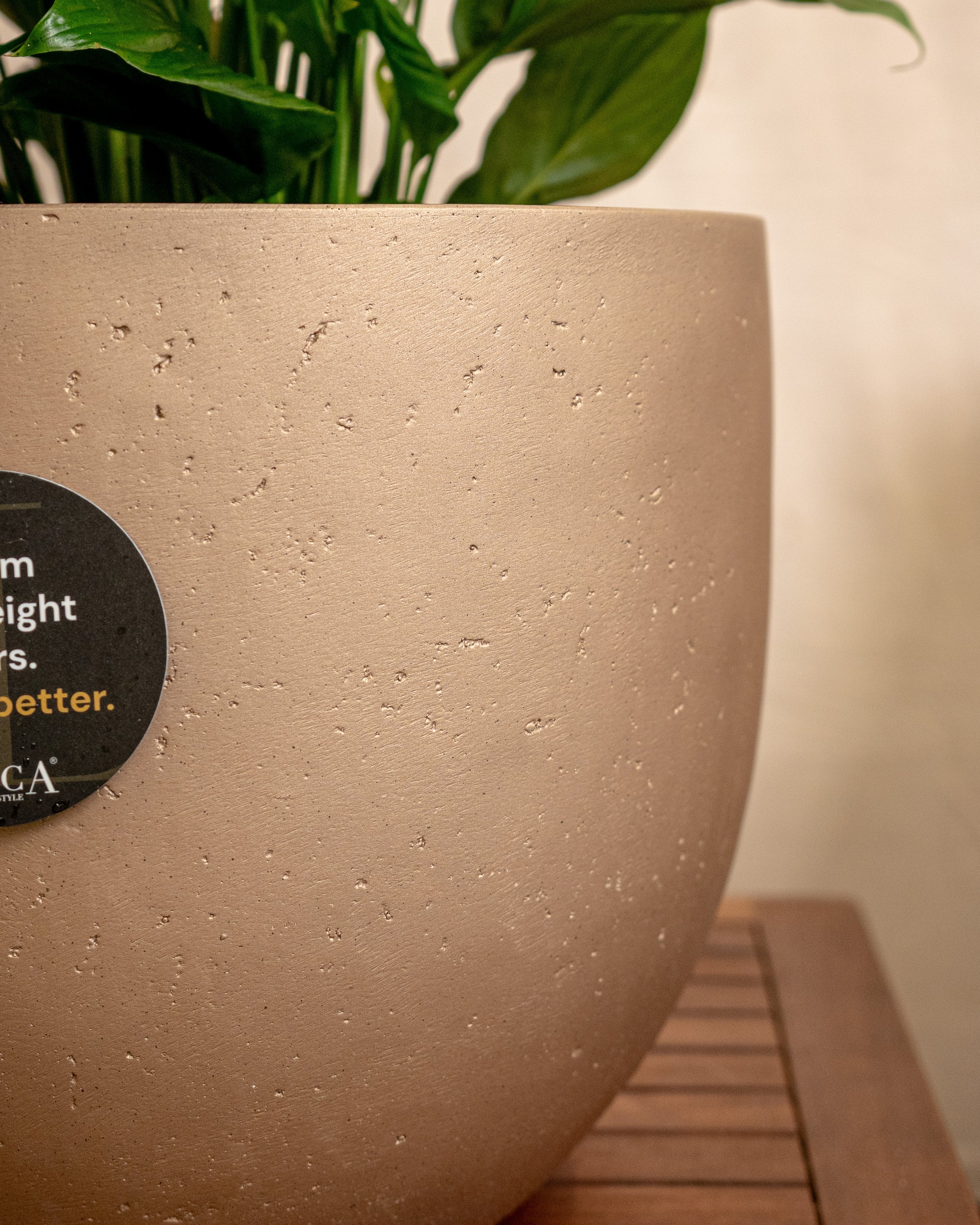 Grigio Metallic New Egg Pot | Champagne Planter, Dia. 36–55 cm - Acacia Garden Center