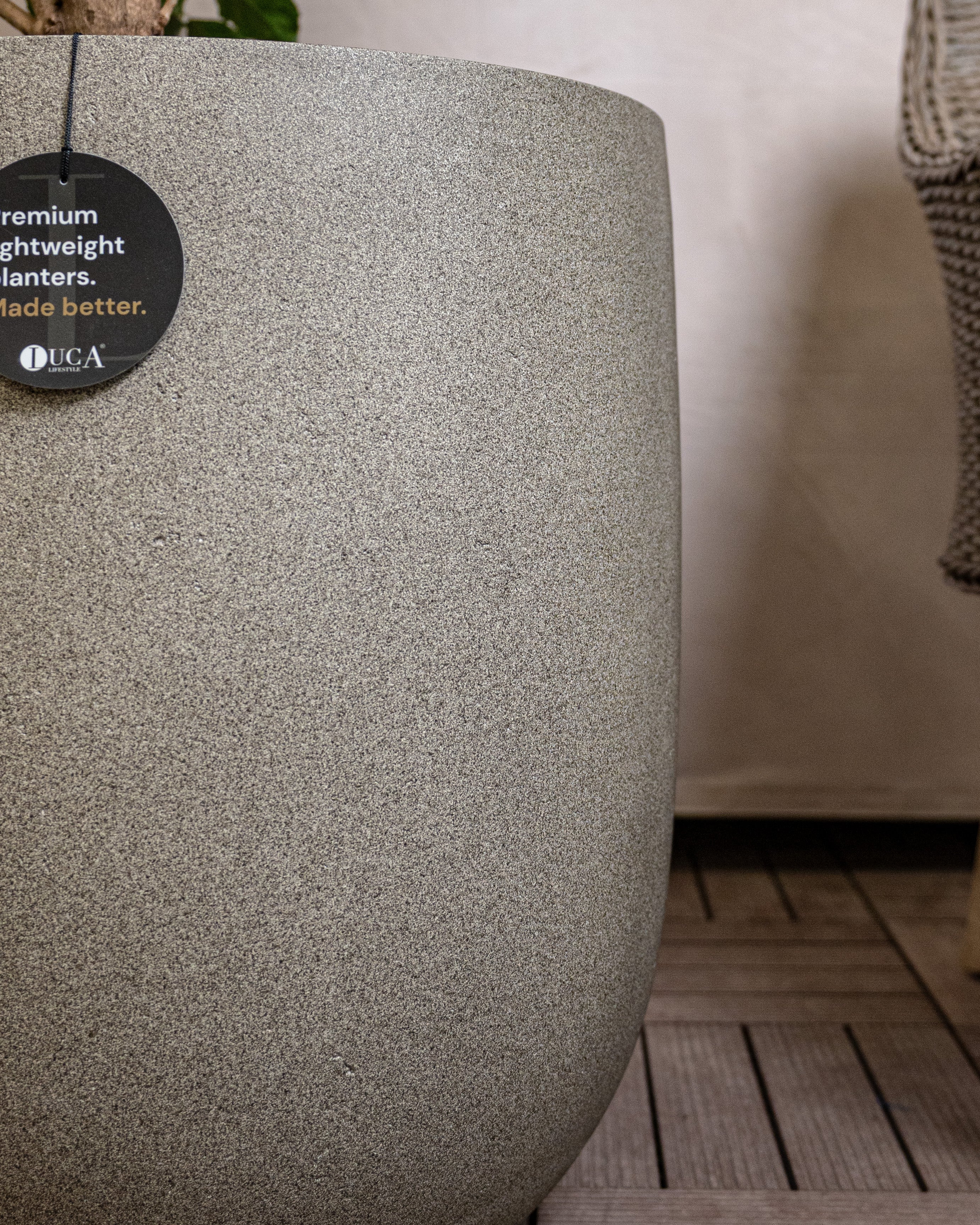 Grigio Tall Egg Pot | Premium Planter, Dia. 30–88 cm - Acacia Garden Center