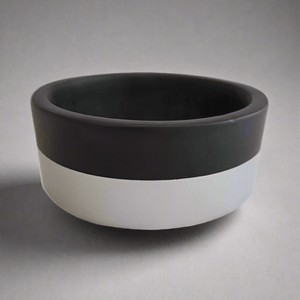 Hand Painted Pot - 2 Color Round Pot - Acacia Garden Center