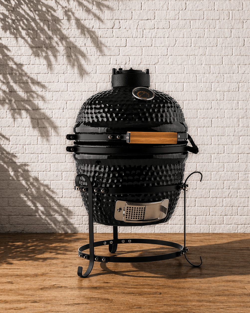 Kimpu Kamado Grill 13″ Classic (KS - KP13R) | Compact Ceramic - Acacia Garden Center