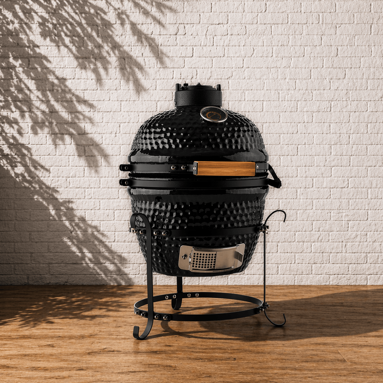 Kimpu Kamado Grill 13″ Classic (KS - KP13R) | Compact Ceramic - Acacia Garden Center