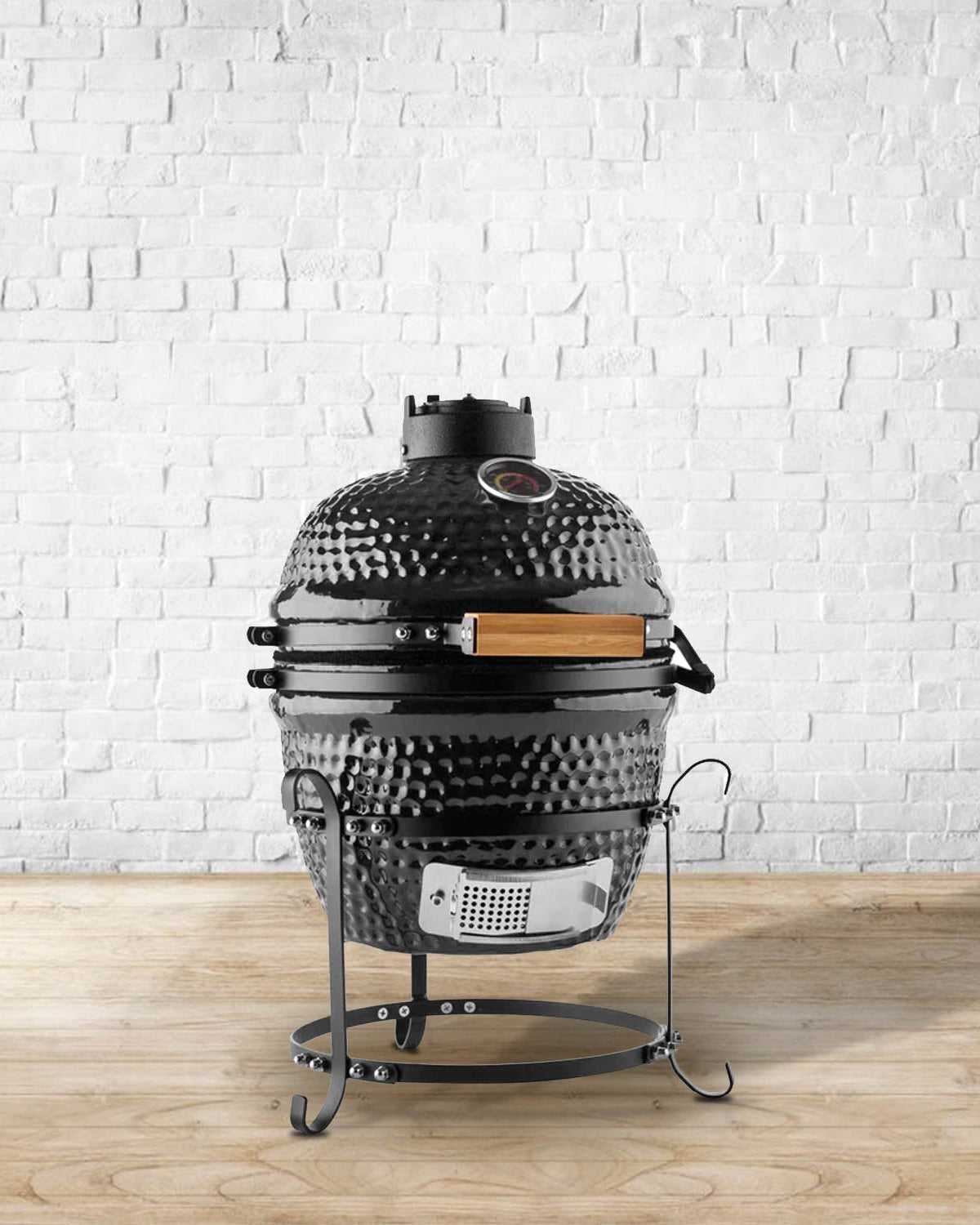Kimpu Kamado Grill 13″ Classic (KS - KP13R) | Compact Ceramic - Acacia Garden Center