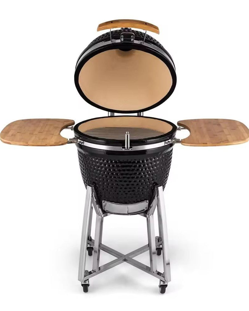 Kimpu Kamado Grill 21″ Deluxe (KS - KP21R) | Ceramic, 3 Colours - Acacia Garden Center