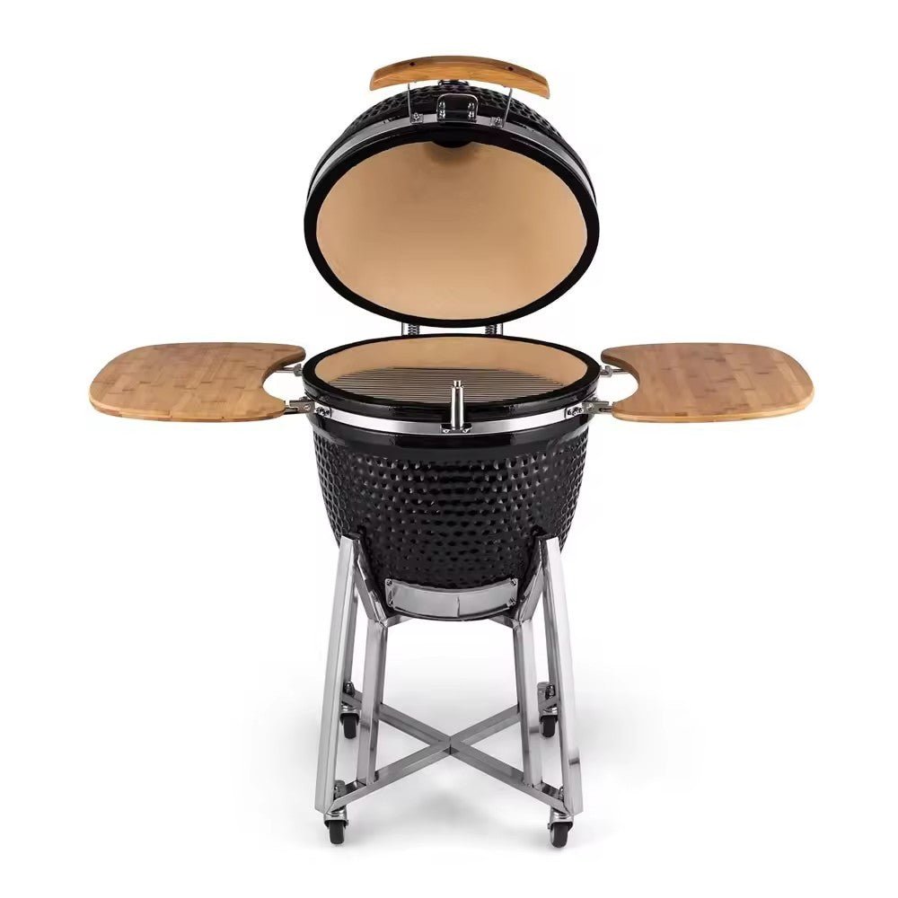 Kimpu Kamado Grill 21″ Deluxe (KS - KP21R) | Ceramic, 3 Colours - Acacia Garden Center