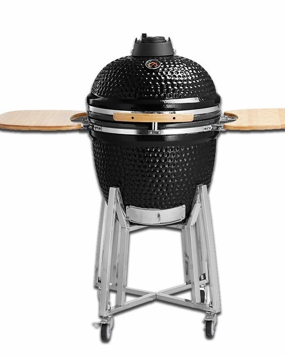 Kimpu Kamado Grill 21″ Deluxe (KS - KP21R) | Ceramic, 3 Colours - Acacia Garden Center