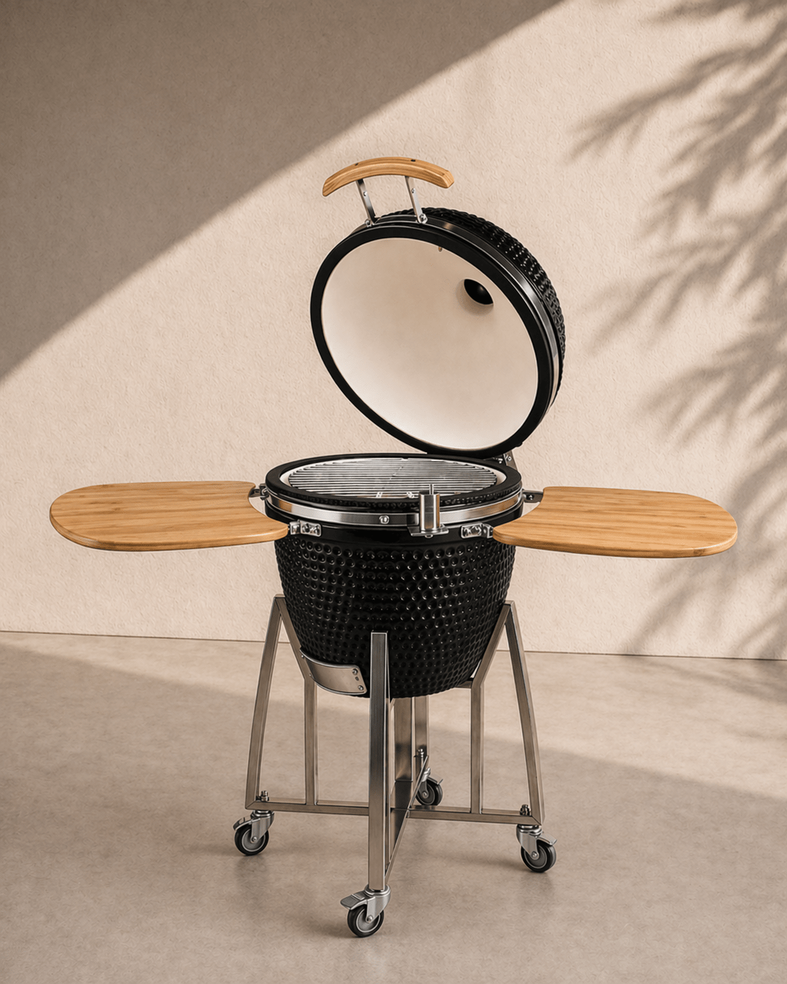 Kimpu Kamado Grill 23″ Deluxe (KS - KP23R) | Ceramic, 3 Colours - Acacia Garden Center