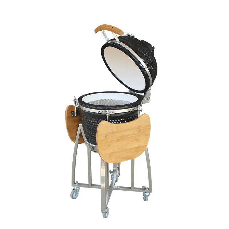 Kimpu Series / Kamado Grill 18" Deluxe / Ks - Kp18R - 04 - 03 - Acacia Garden Center