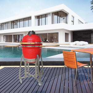Kimpu Series / Kamado Grill 18" Deluxe / Ks - Kp18R - 04 - 03 - Acacia Garden Center