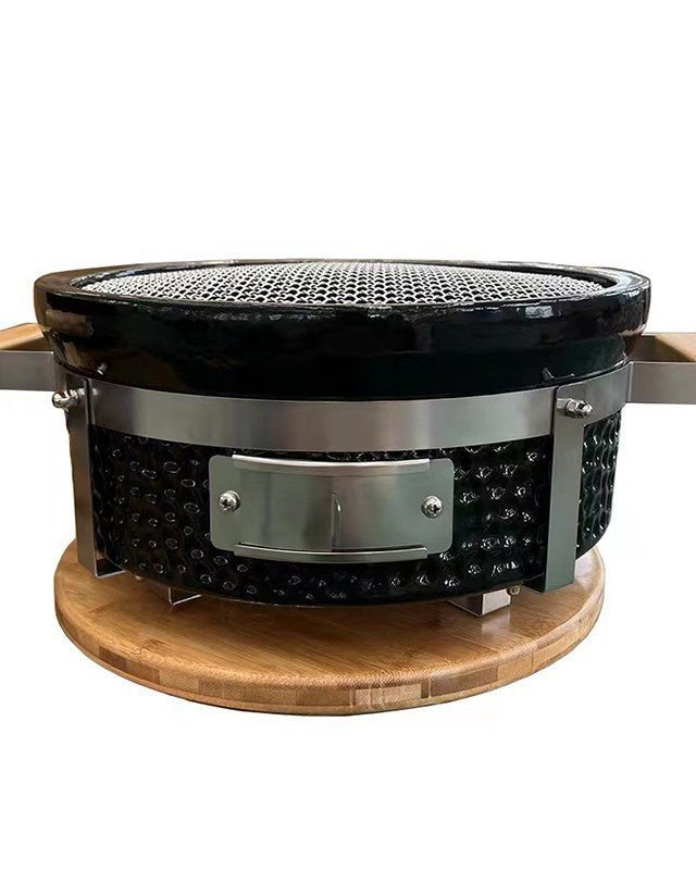 Kimstone Tabletop BBQ Grill 14″ | Portable, Black - Acacia Garden Center