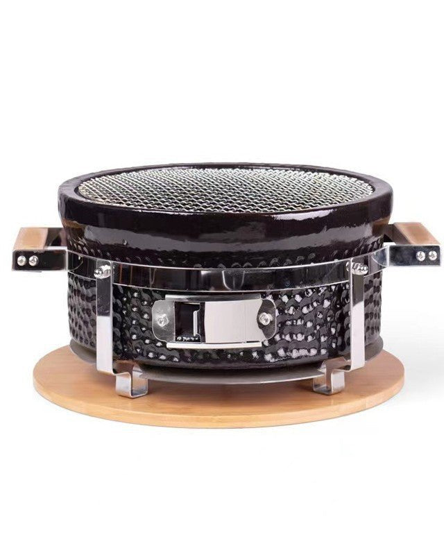 Kimstone Tabletop BBQ Grill 14″ | Portable, Black - Acacia Garden Center