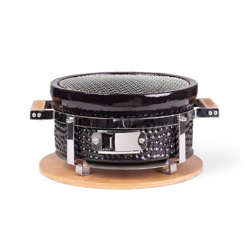 Kimstone Tabletop BBQ Grill 14″ | Portable, Black - Acacia Garden Center