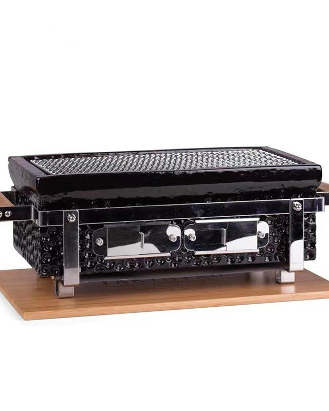 Kimstone Tabletop BBQ Grill 17.5″ (KS - T17S) | Portable, Black - Acacia Garden Center