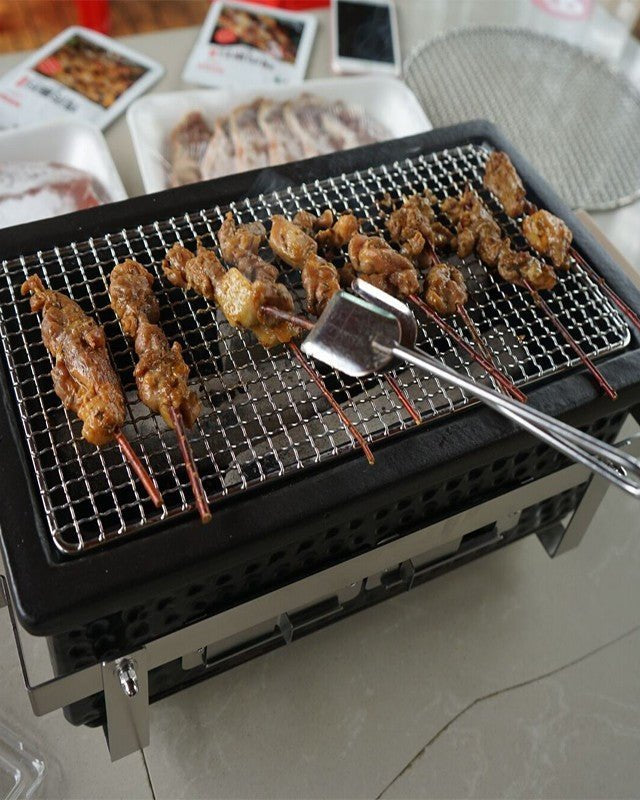 Kimstone Tabletop BBQ Grill 17.5″ (KS - T17S) | Portable, Black - Acacia Garden Center