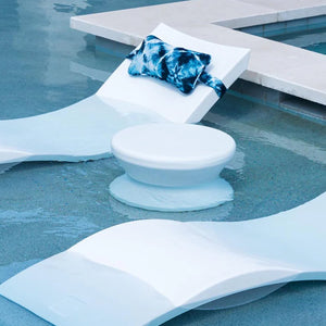 Ledge Lounger Signature 14" Standard Side Table Without Umbrella Hole - Acacia Garden Center