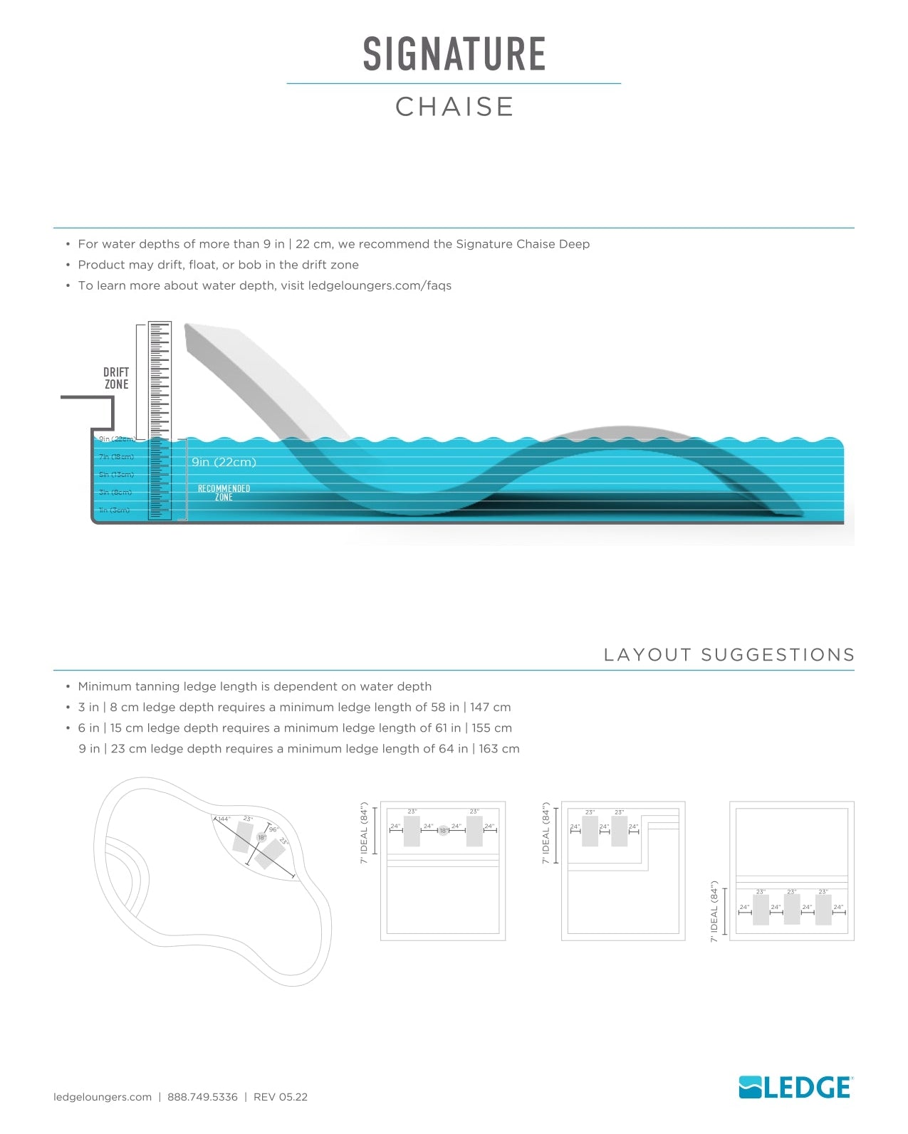 Ledge Lounger Signature Chaise - Acacia Garden Center
