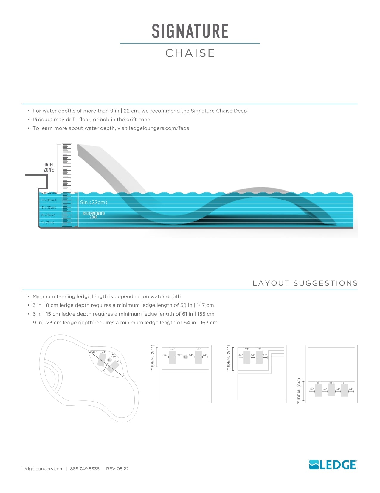 Ledge Lounger Signature Chaise - Acacia Garden Center