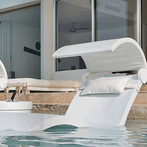 Ledge Lounger Signature Chaise Shade - Acacia Garden Center