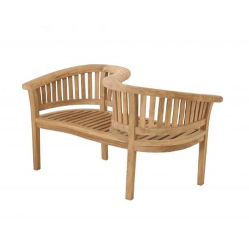 Love Bench Thick Top - Acacia Garden Center