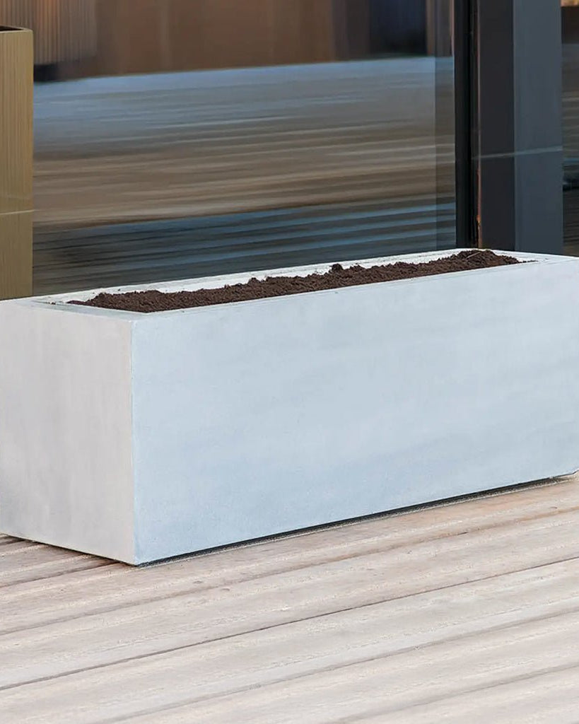 White Luca Lifestyle Argento Box - Acacia Garden Center