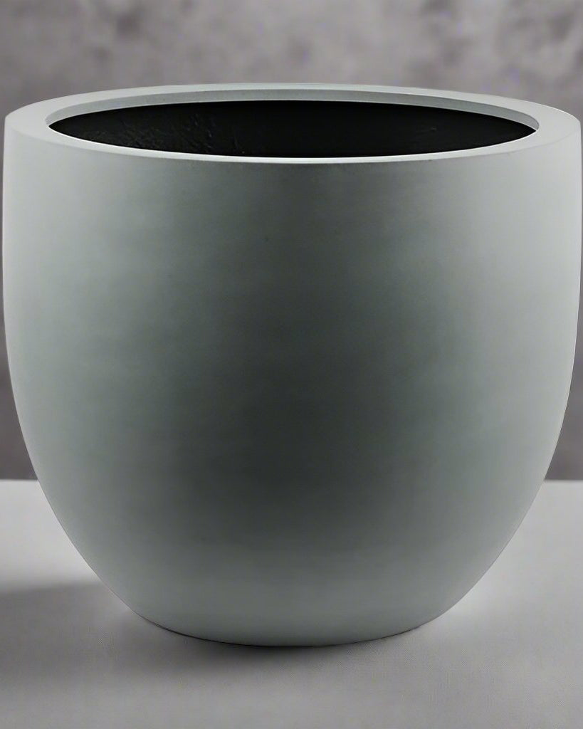 Natural Grey Luca Lifestyle Argento Egg Pot - Acacia Garden Center