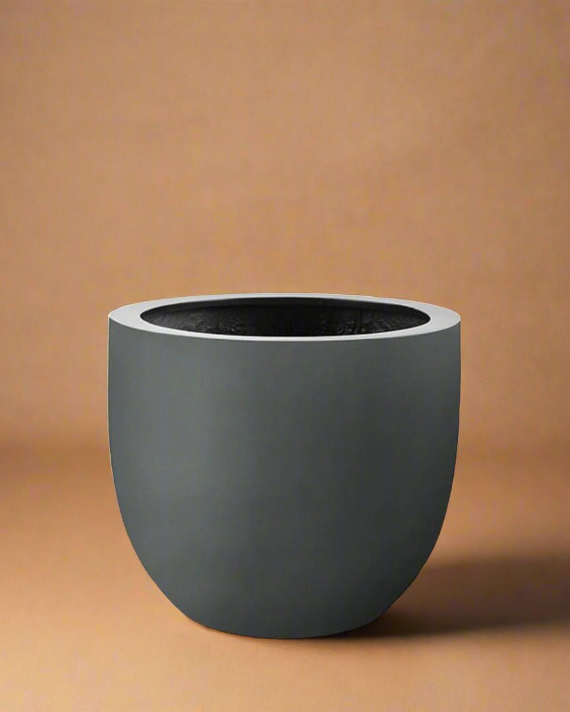 Anthracite Luca Lifestyle Argento Egg Pot Anthracite - Acacia Garden Center