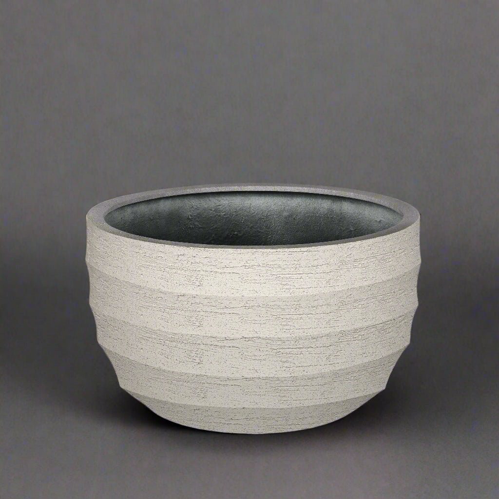 Luca Lifestyle - Bordo New Egg Pot Low - Acacia Garden Center