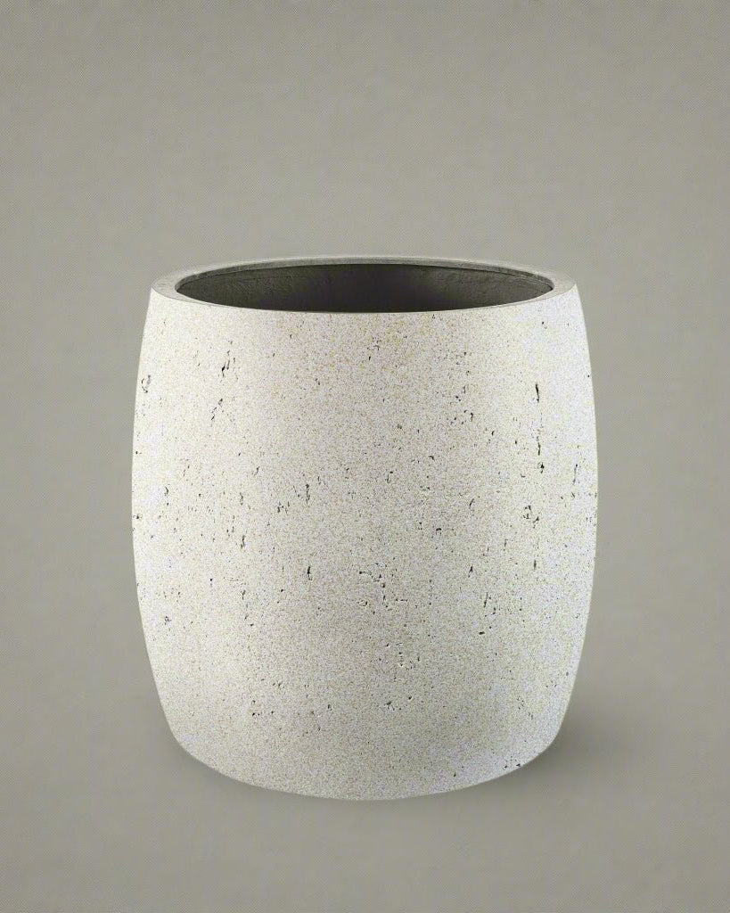 Luca Lifestyle - Grigio Modern Pot, Antique White - Acacia Garden Center