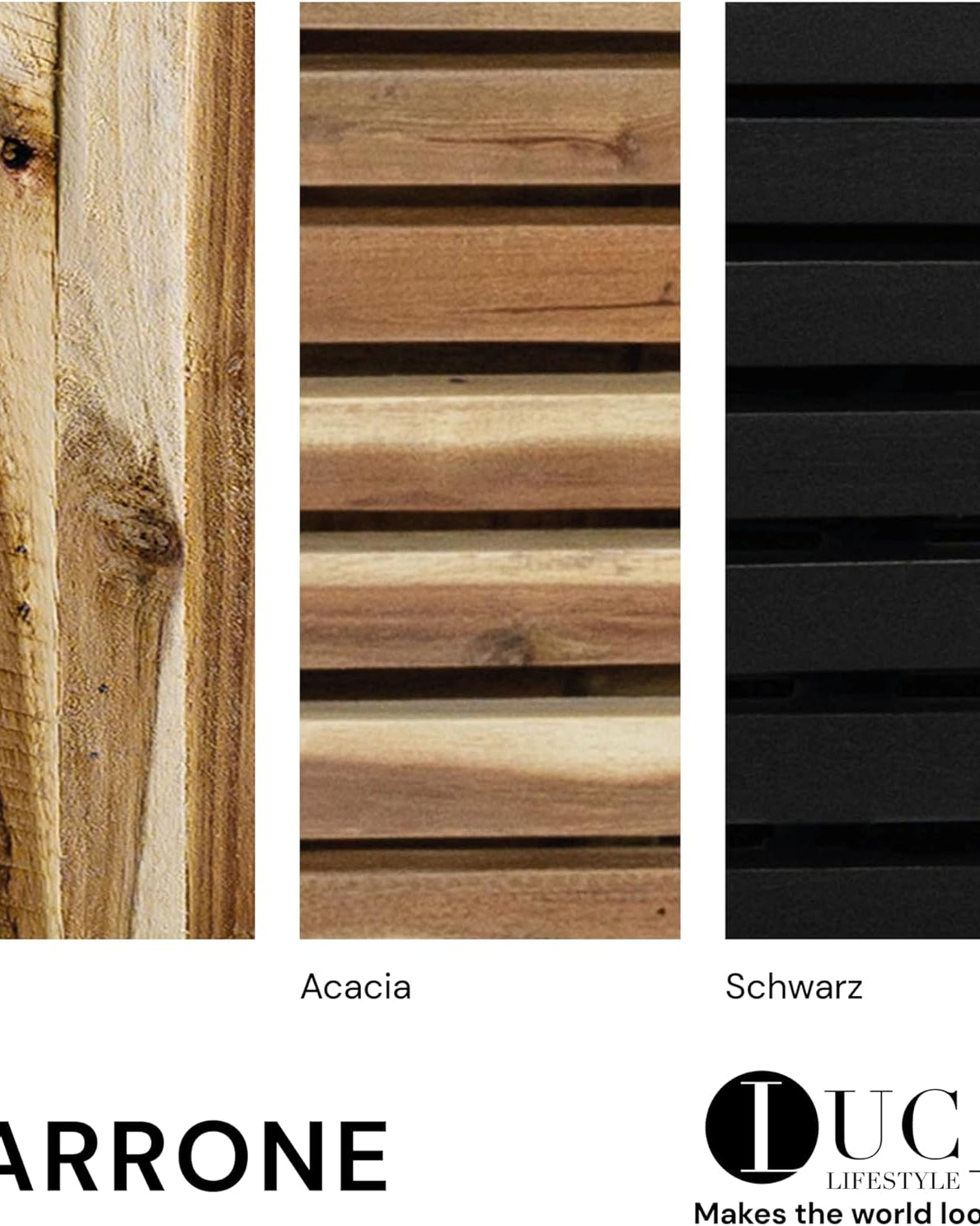Wooden Luca Lifestyle Marrone Orizzontale Cube - Acacia Garden Center