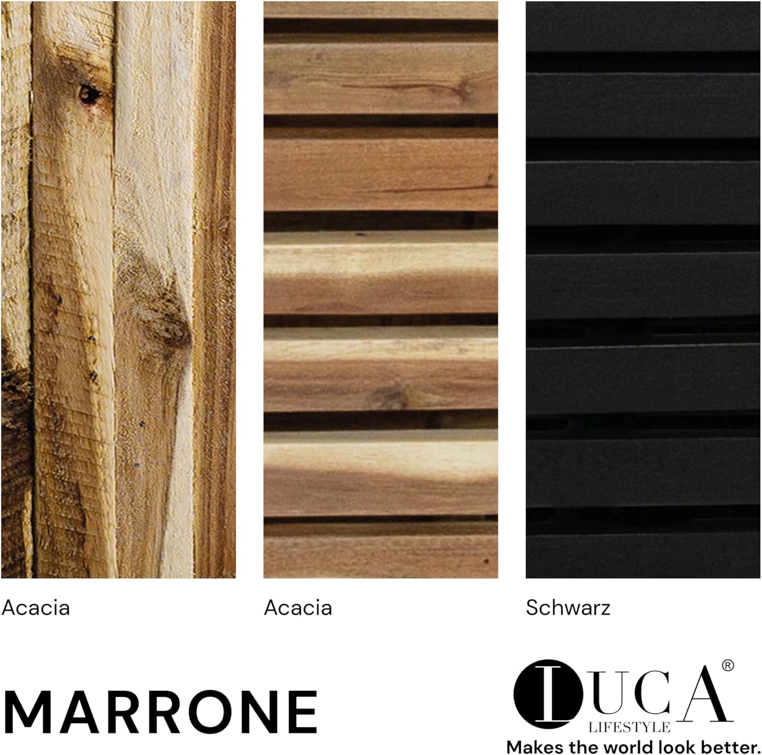 Wooden Luca Lifestyle Marrone Orizzontale Cube - Acacia Garden Center