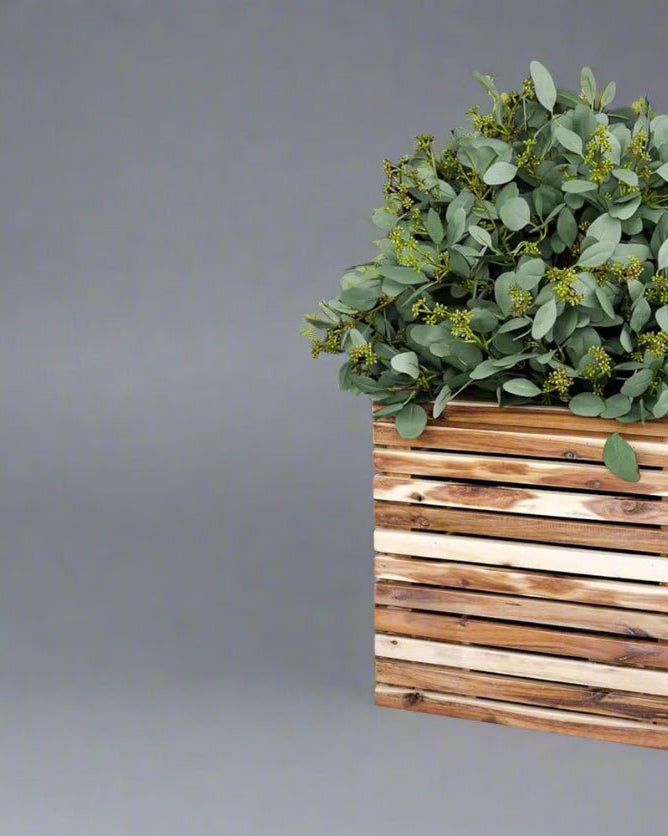 Wooden Luca Lifestyle Marrone Orizzontale Cube - Acacia Garden Center