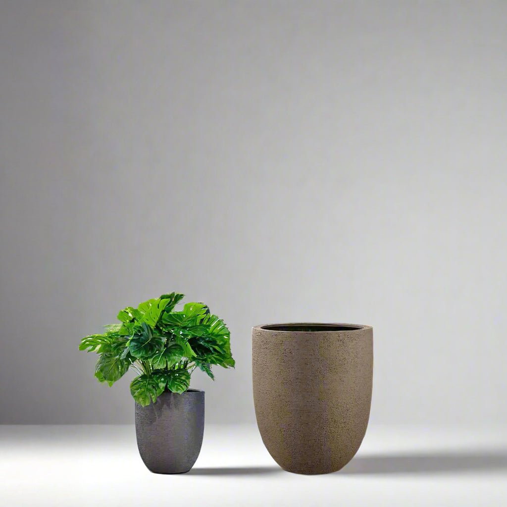 Luca Lifestyle Struttura Tall Egg Pot - Acacia Garden Center