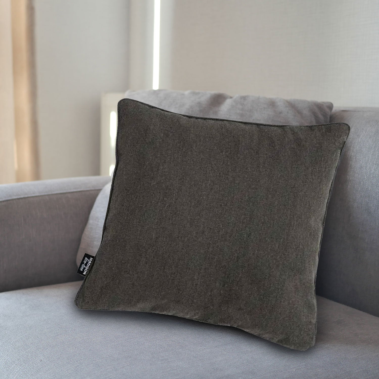 Madison Decorative pillow Canvas Eco+ Dark Grey nature outdoor 100% Eco 50X50cm - Acacia Garden Center