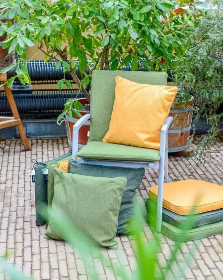 Madison Decorative pillow Canvas Eco+ Gold nature outdoor 100% Eco 50X50cm - Acacia Garden Center